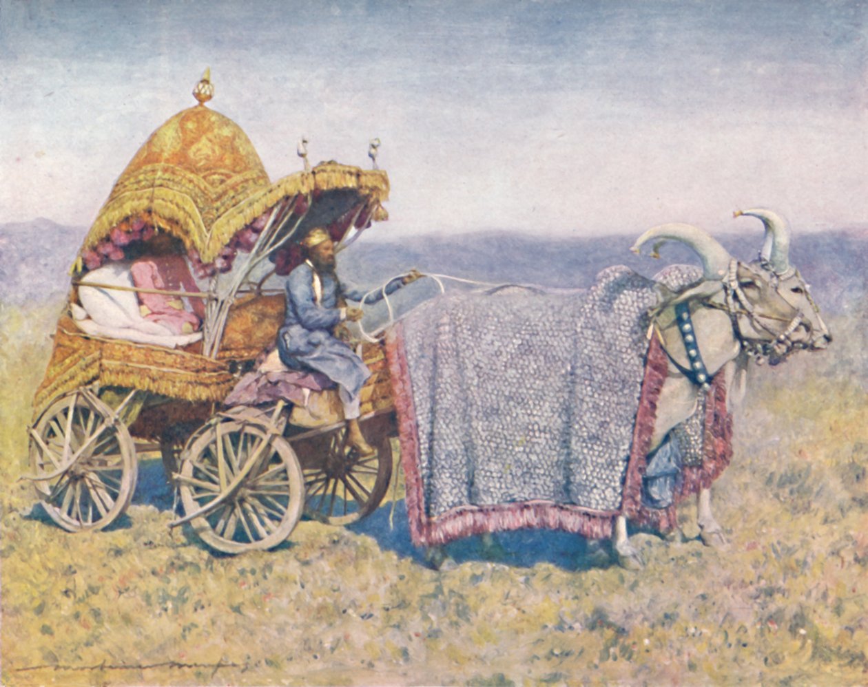Un carro di buoi nativo di Bikanir, 1903 da Mortimer L Menpes