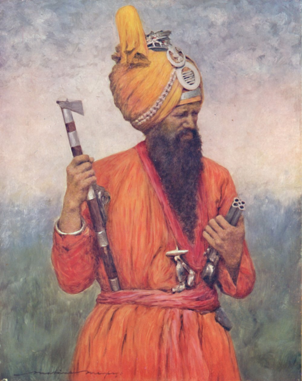 Un Servitore di Jind, 1903 da Mortimer L Menpes