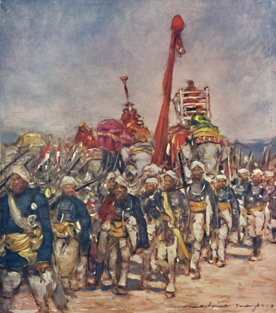 Un Gruppo Tipico nella Processione dei Servitori, 1903 da Mortimer L Menpes