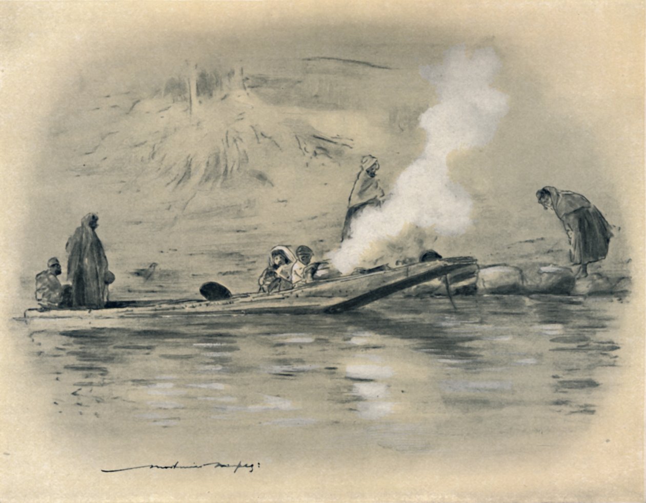 Famiglia di tribù nomade, 1903 da Mortimer L Menpes