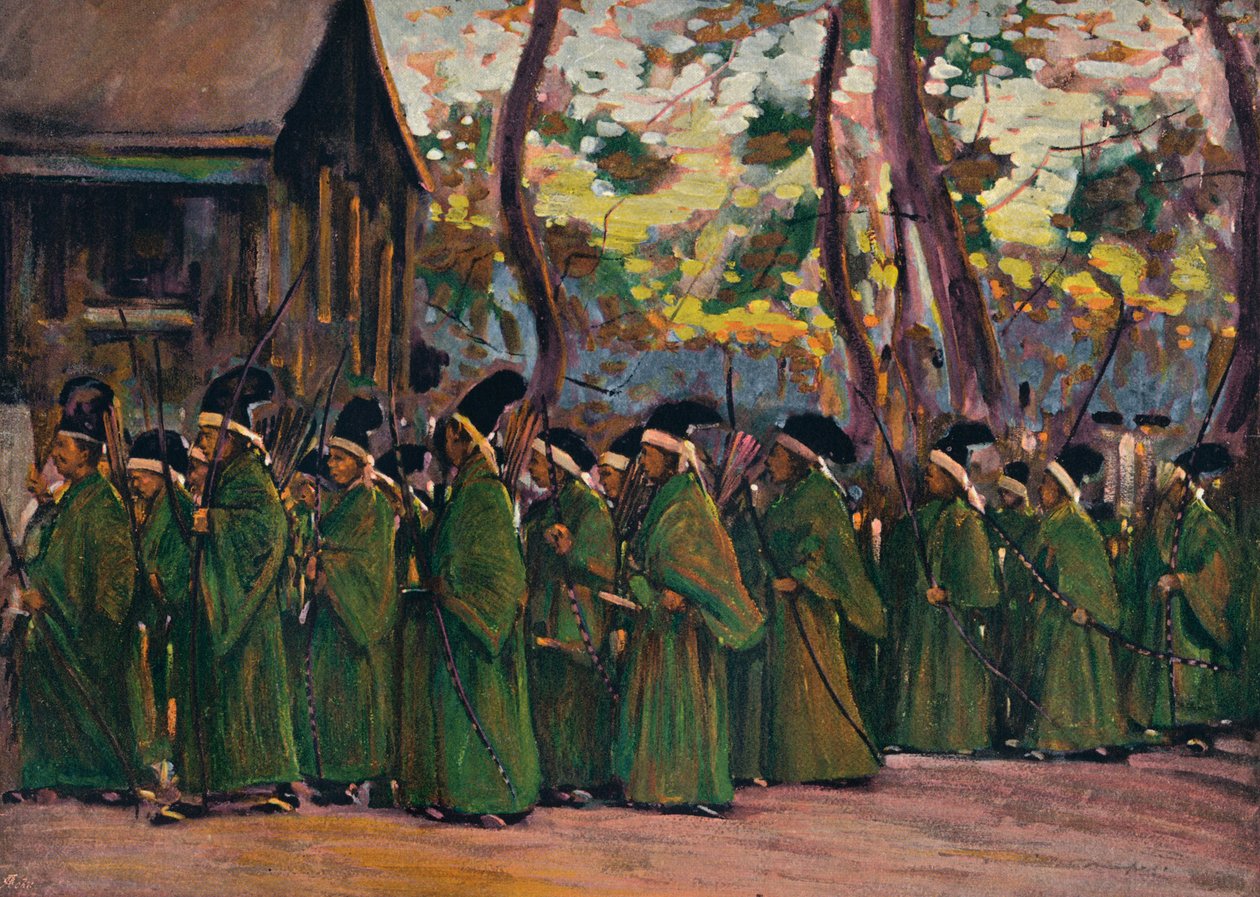Processione di Arcieri a Kioto da Mortimer L Menpes