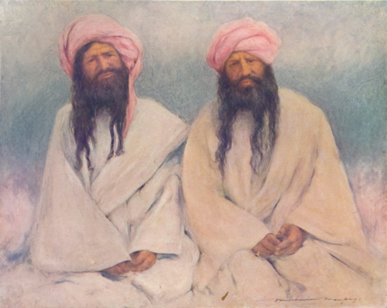Due capi Baluch, 1903 da Mortimer L Menpes