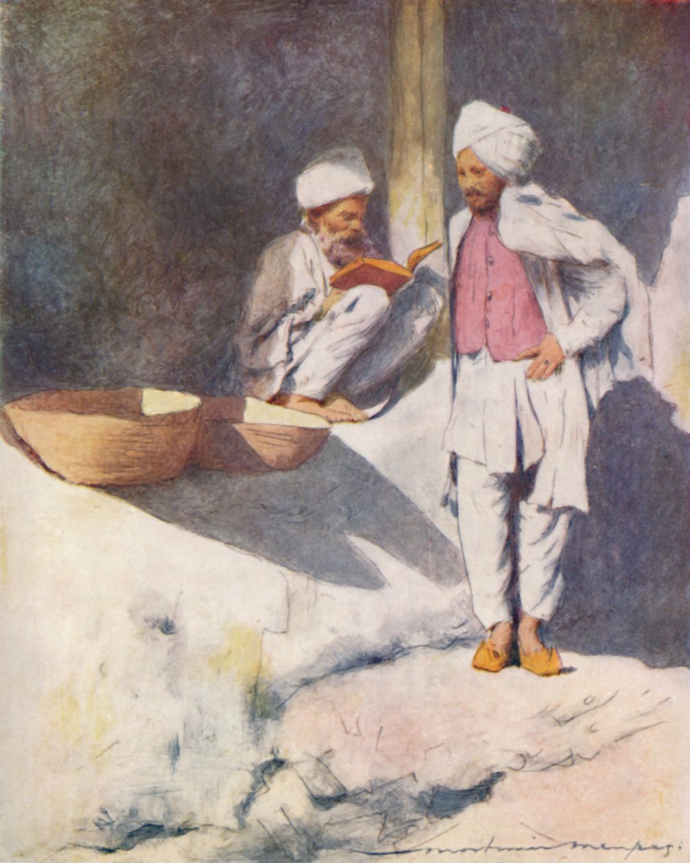 Un uomo erudito di Peshawur, 1905 da Mortimer Ludington Menpes