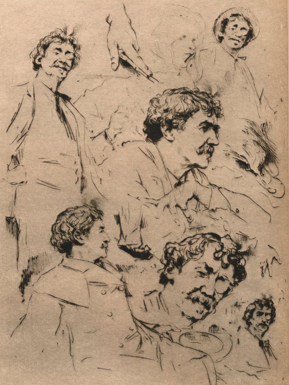 Studi di James McNeill Whistler, c1886. 1903 da Mortimer Ludington Menpes