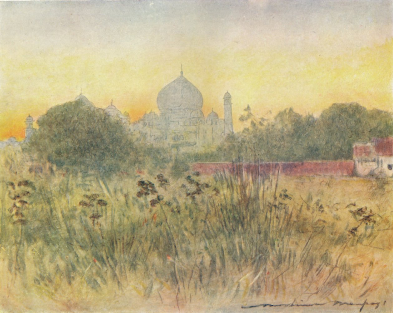 Il Taj Mahal, Agra, 1905 da Mortimer Ludington Menpes