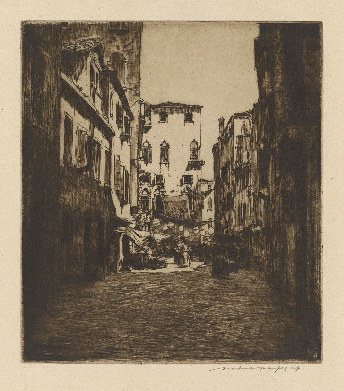 Una scena di mercato da Mortimer Menpes