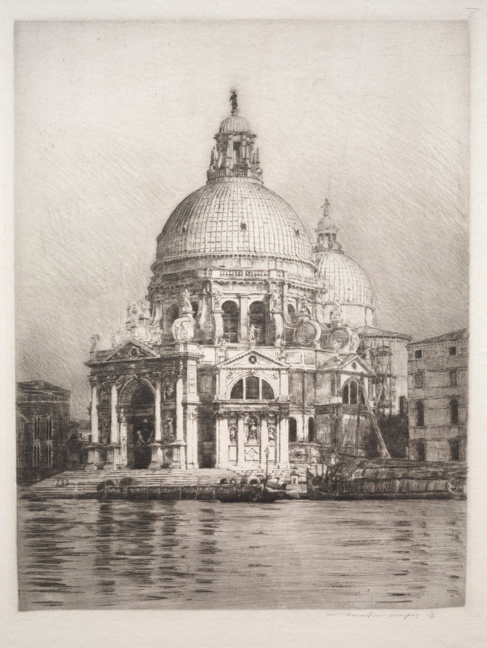 Santa Maria della Salute #1, 1910 da Mortimer Menpes