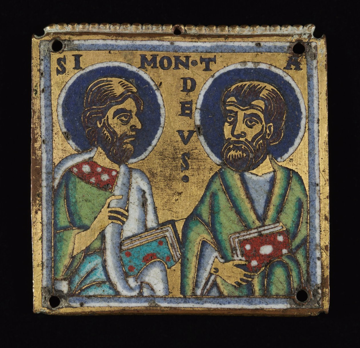Placca: Simone e Taddeo, c.1160 da Mosan School