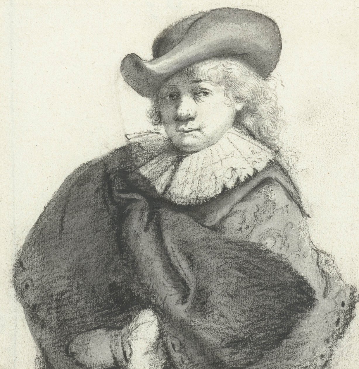 Ritratto di Rembrandt, dopo Rembrandt van Rijn, c.1660 da Moses Ter Borch