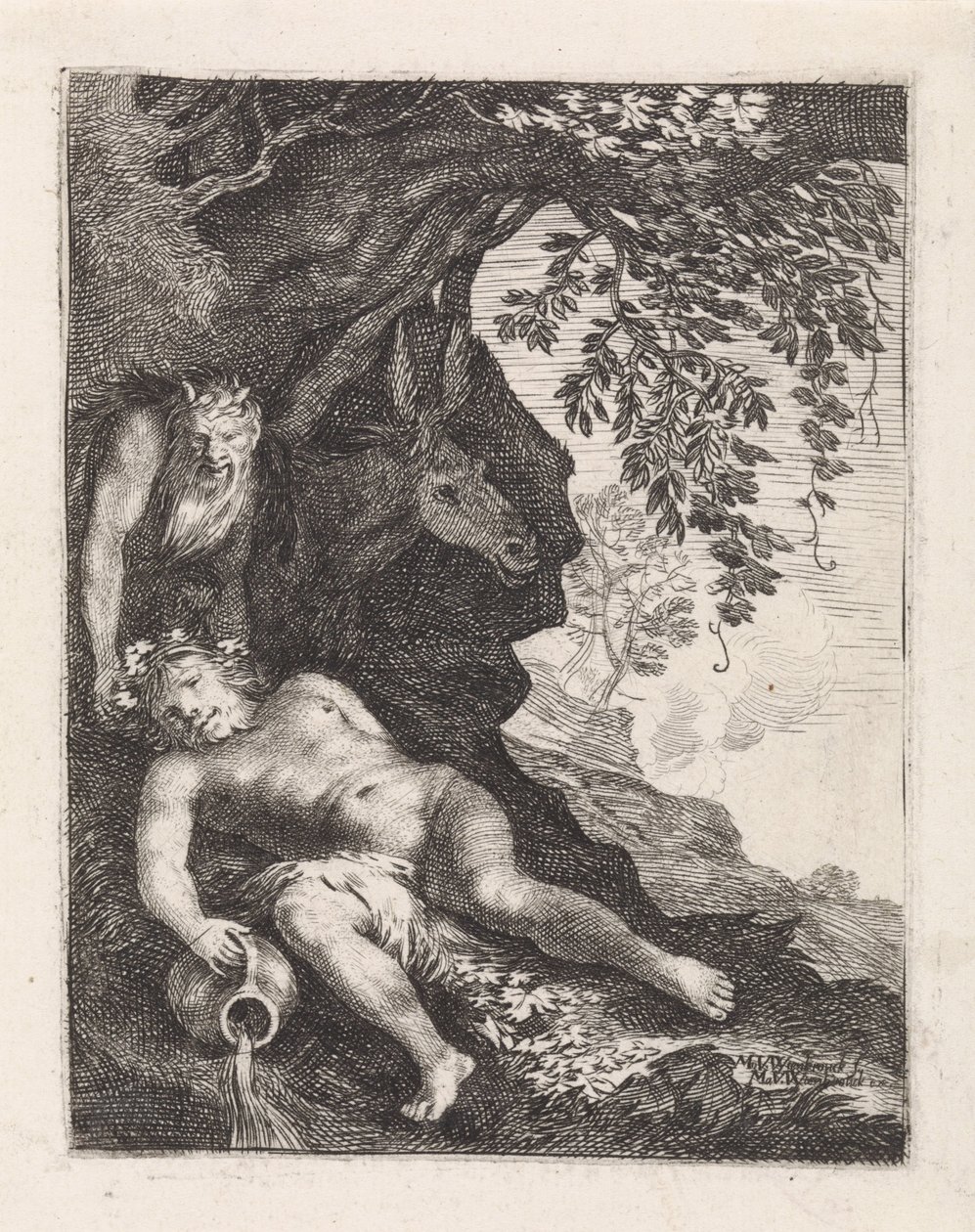 Silenus dormiente da Moyses van Wtenbrouck
