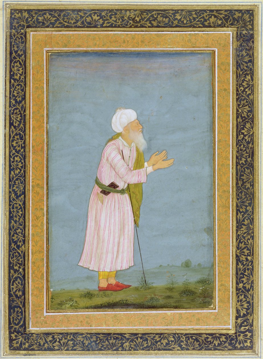 Una figura religiosa musulmana, dal Piccolo Album Clive da Mughal School