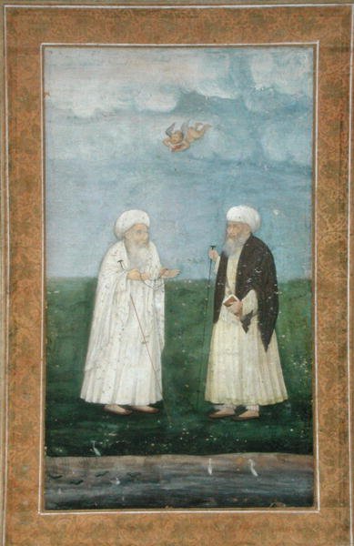 Due uomini santi musulmani, dal Piccolo Album Clive da Mughal School