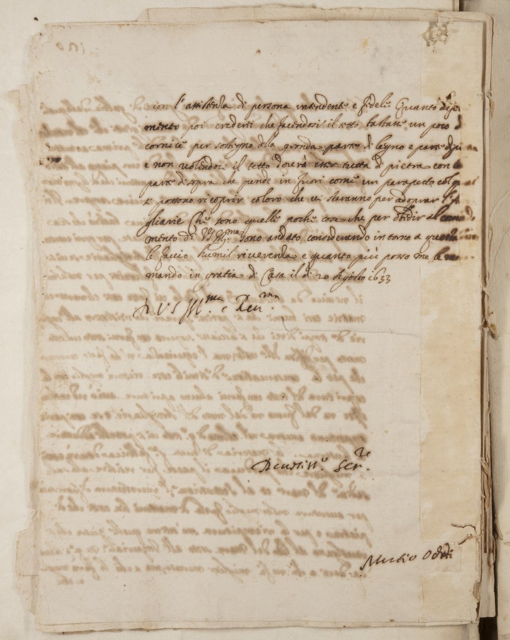Portfolio di disegni di Mutio Oddi di Urbino e altri, p120, c.1635-40 da Muzio Oddi