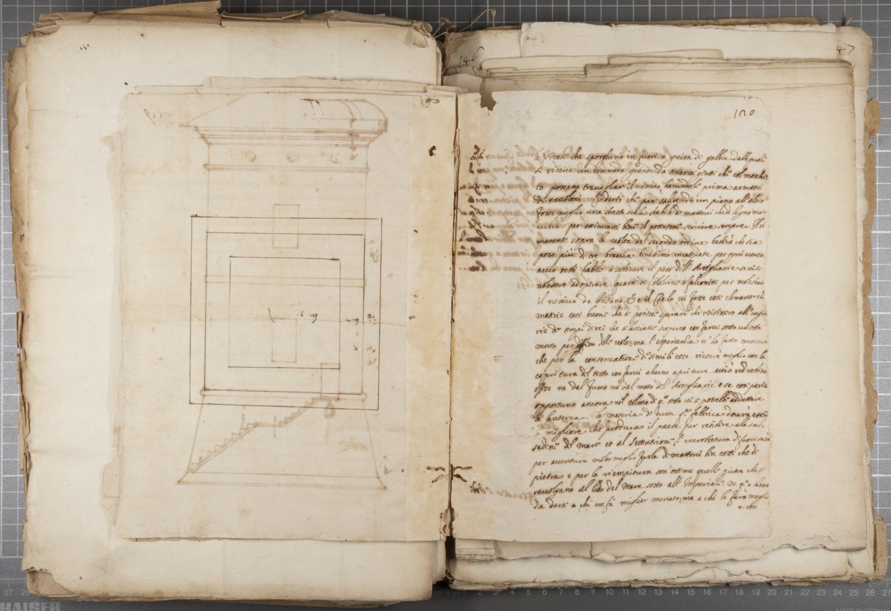 Portfolio di disegni di Mutio Oddi di Urbino e altri, p120, c.1635-40 da Muzio Oddi