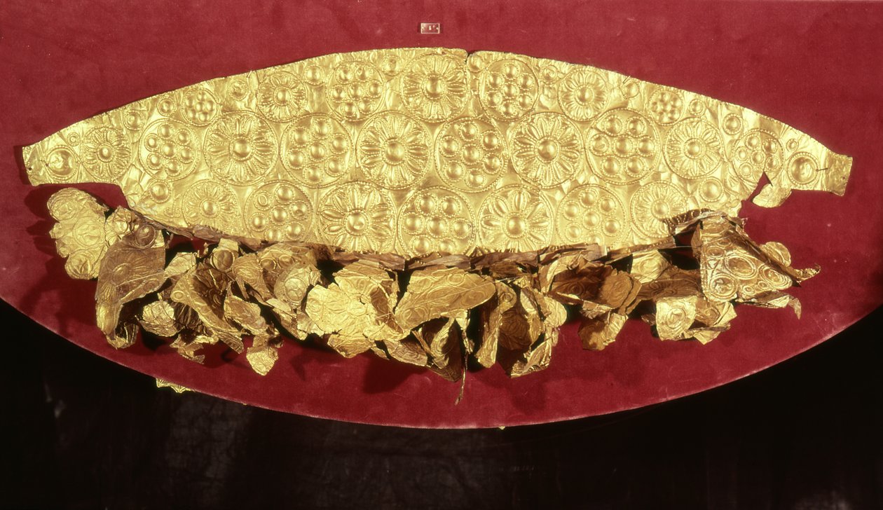 Tiara da una tomba, Cerchio Superiore da Mycenaean Mycenaean