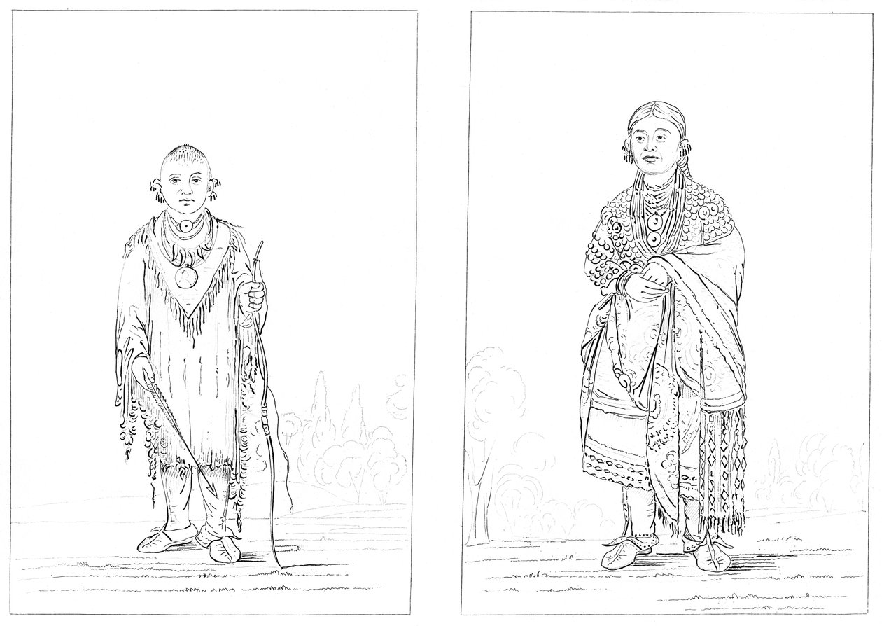 Indiani Sac e Fox, 1841 da Myers and Co