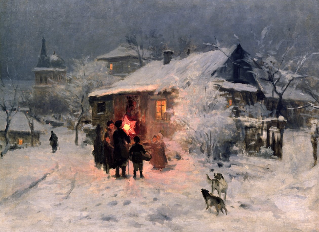 Il canto di Natale in Ucraina da Mykola Kornylijowytsch Pymonenko