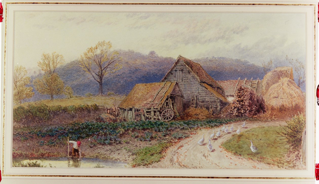 Paesaggio con fattoria da Myles Birket Foster