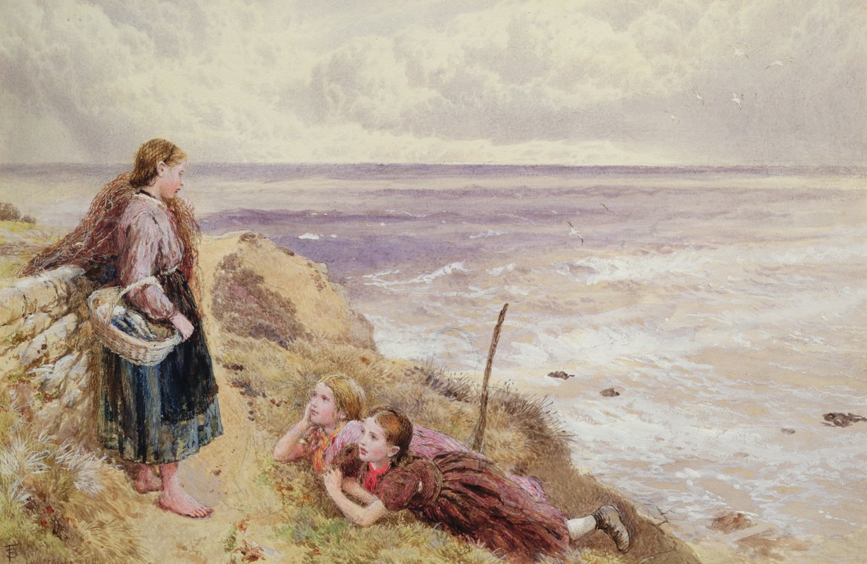 Sulle scogliere di Cullercoats da Myles Birket Foster