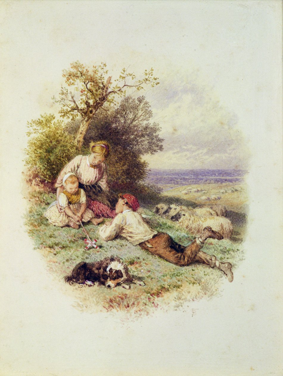Il giovane pastore da Myles Birket Foster