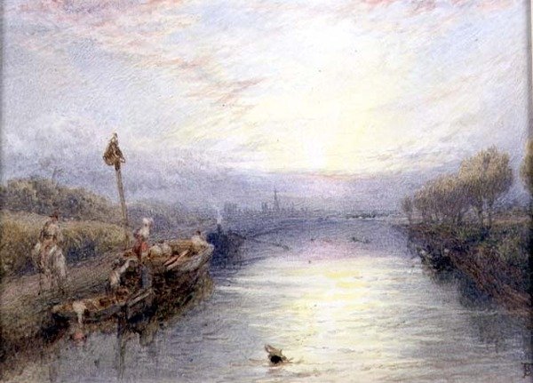 Paesaggio fluviale da Myles Birket Foster