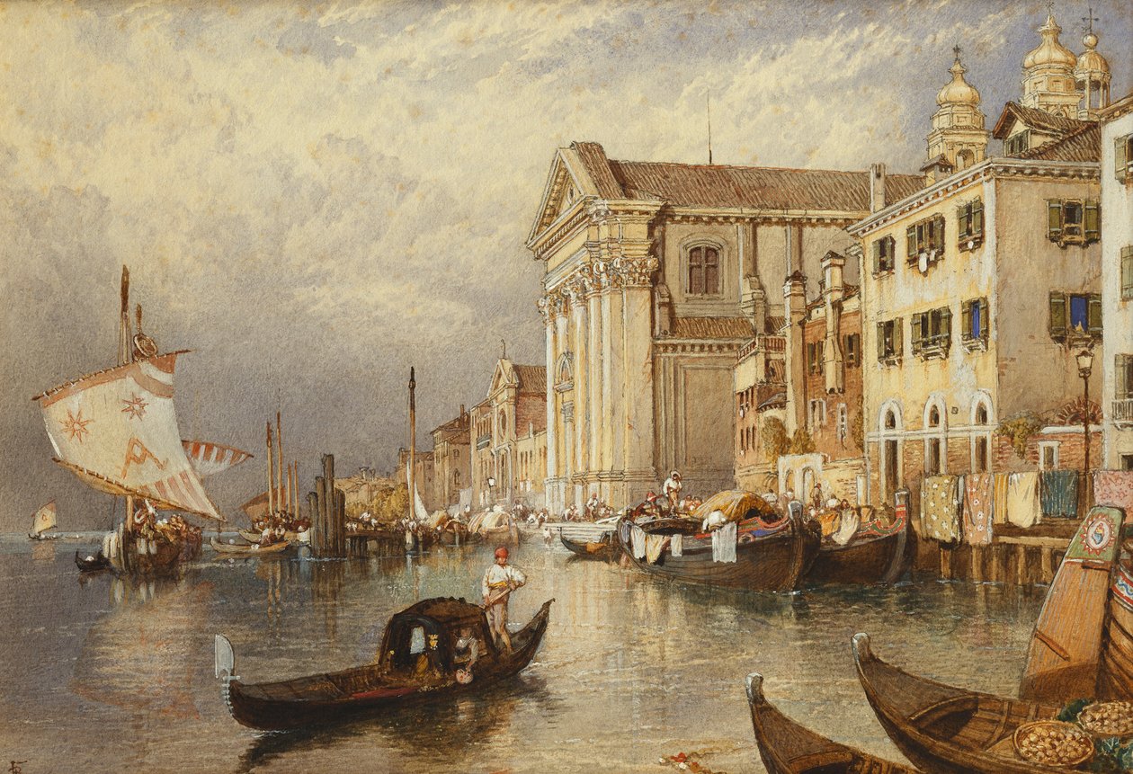 La chiesa di Santa Maria del Rosario o dei Gesuati, Venezia da Myles Birket Foster