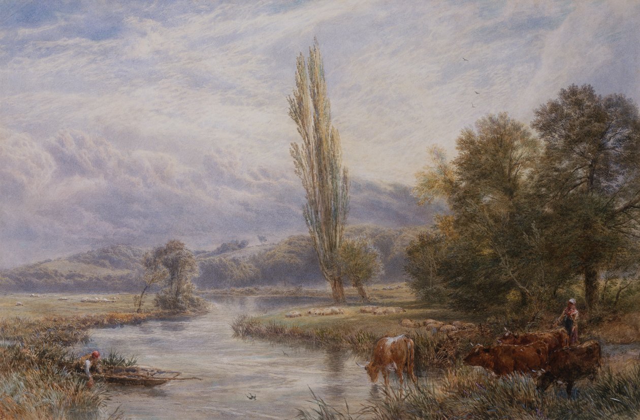 Il Luogo di Abbeveraggio da Myles Birket Foster