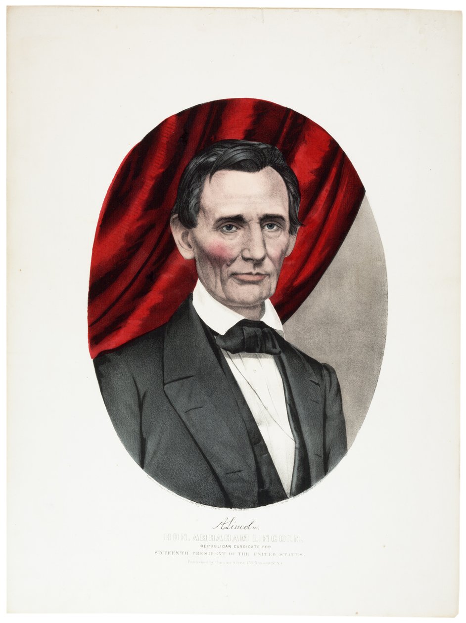 Abramo Lincoln, 1860 da N. and Ives, J.M. Currier