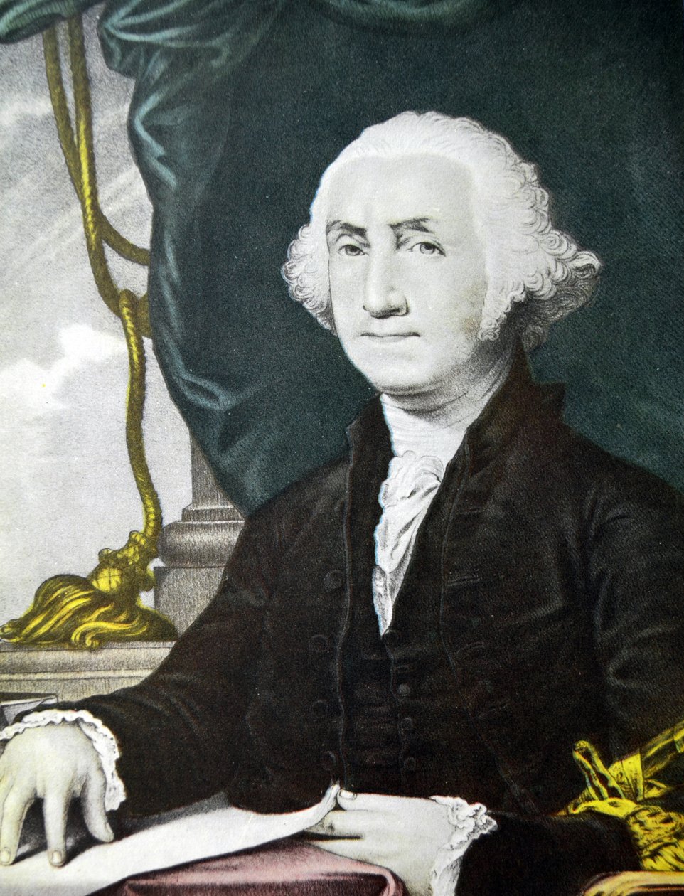 Currier & Ives Illustrazione del 19° secolo. George Washington primo presidente degli Stati Uniti da N. and Ives, J.M. Currier