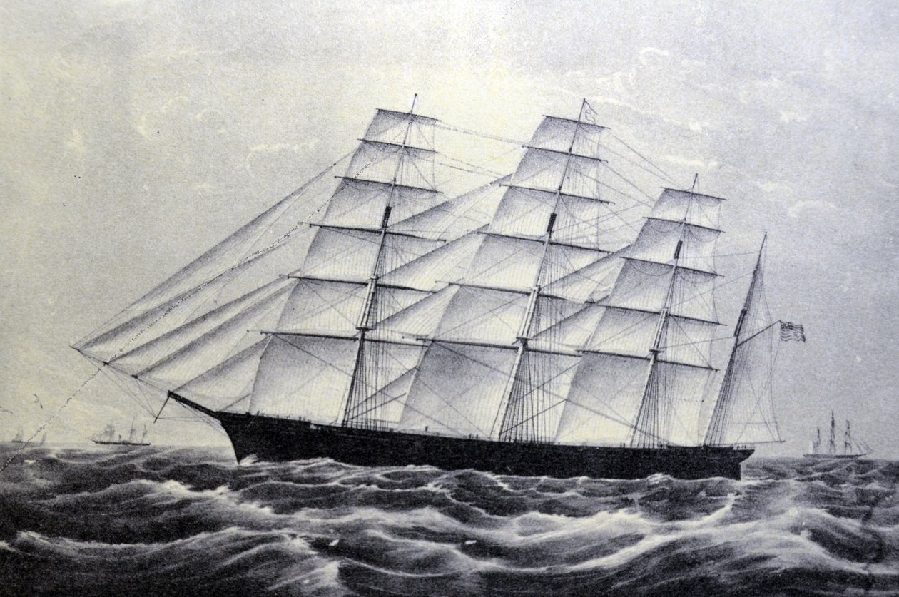Il clipper The Great Republic da N. and Ives, J.M. Currier