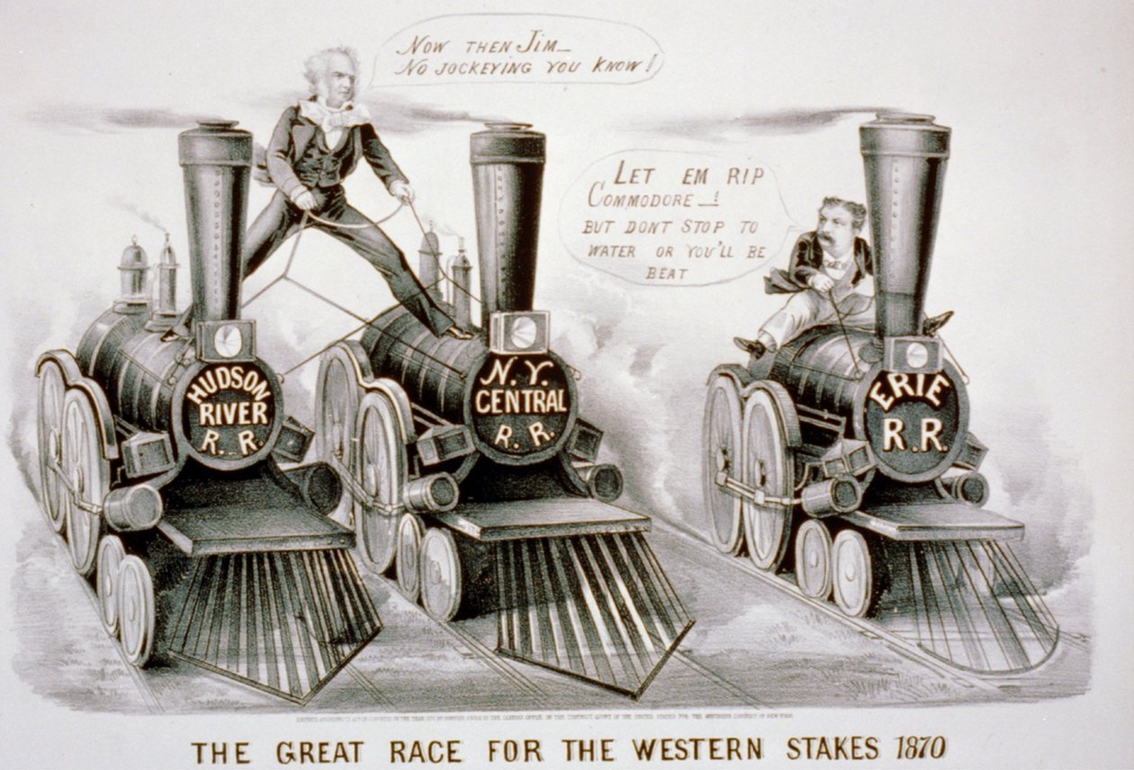 La grande corsa per il Western Stakes, 1870 da N. and Ives, J.M. Currier