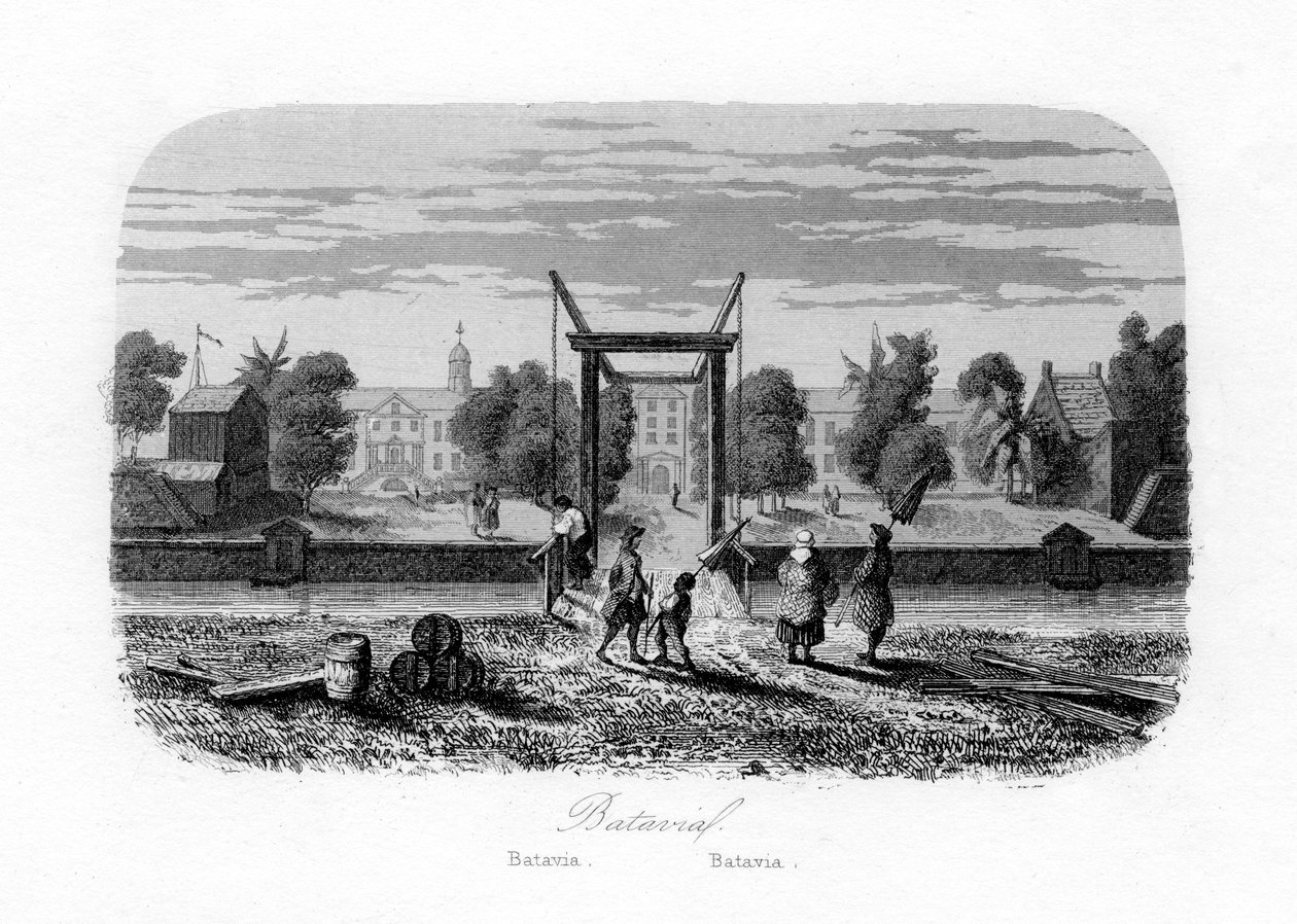 Batavia Jakarta, Indonesia, c. 1840 da N. Remond