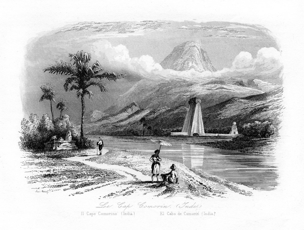 Capo Comorin, India, c. 1840 da N. Remond