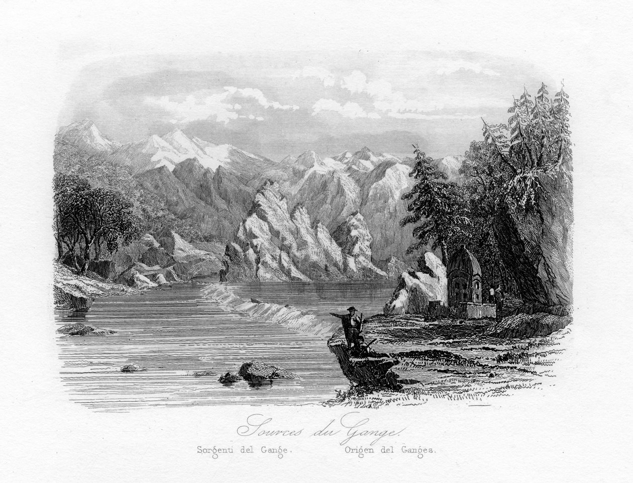 Sorgente del Gange, India da N. Remond