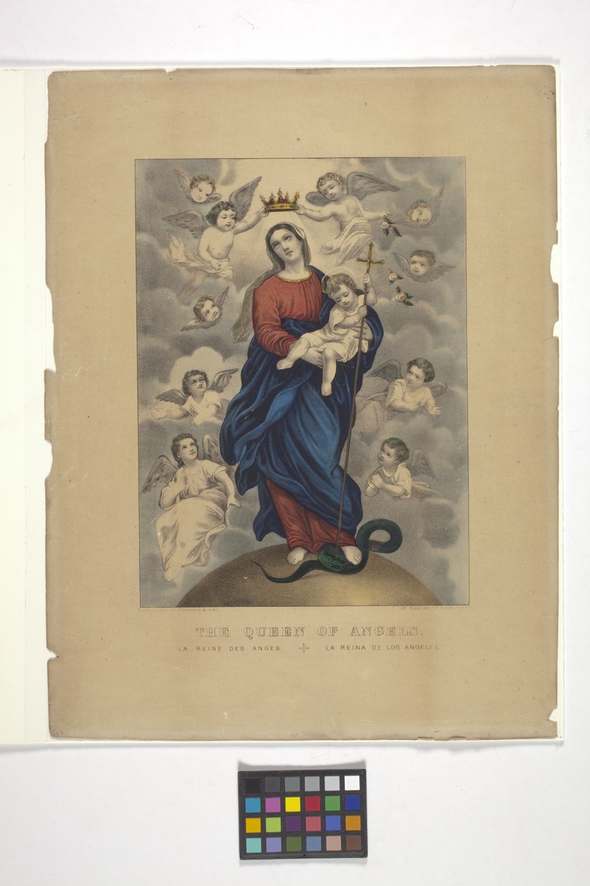 Regina degli angeli da N. and Ives J.M. (1824 95) Currier