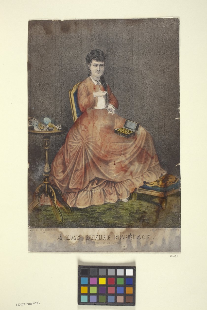 Il giorno prima del matrimonio da N. and Ives J.M. (1824 95) Currier