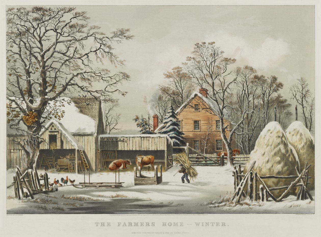 La Casa del Contadino - Inverno da Currier and Ives