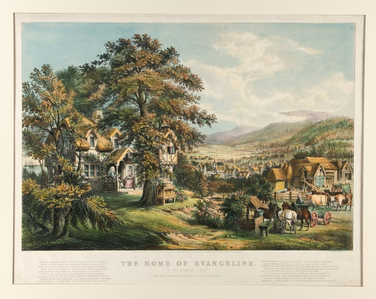 La casa di Evangeline da Currier and Ives