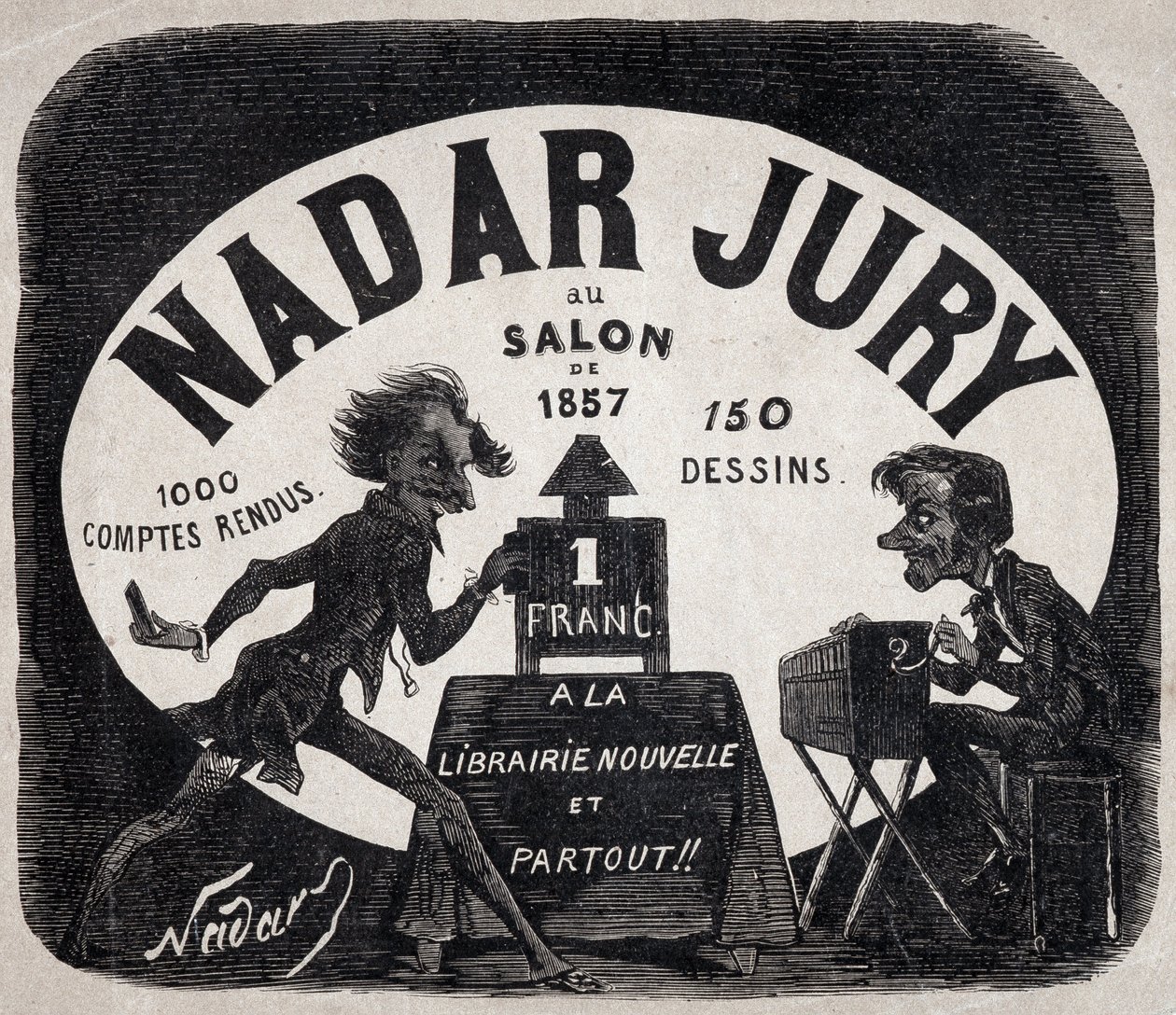 Album Nadar giuria al salone del 1857 da Nadar