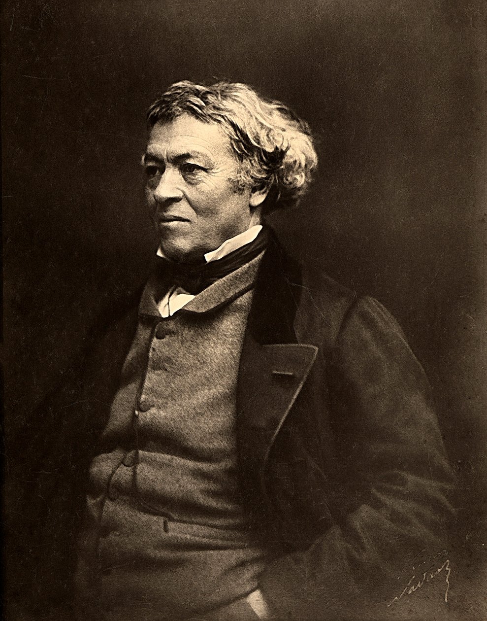Ritratto del pittore francese, Jean Baptiste Camille Corot da Nadar