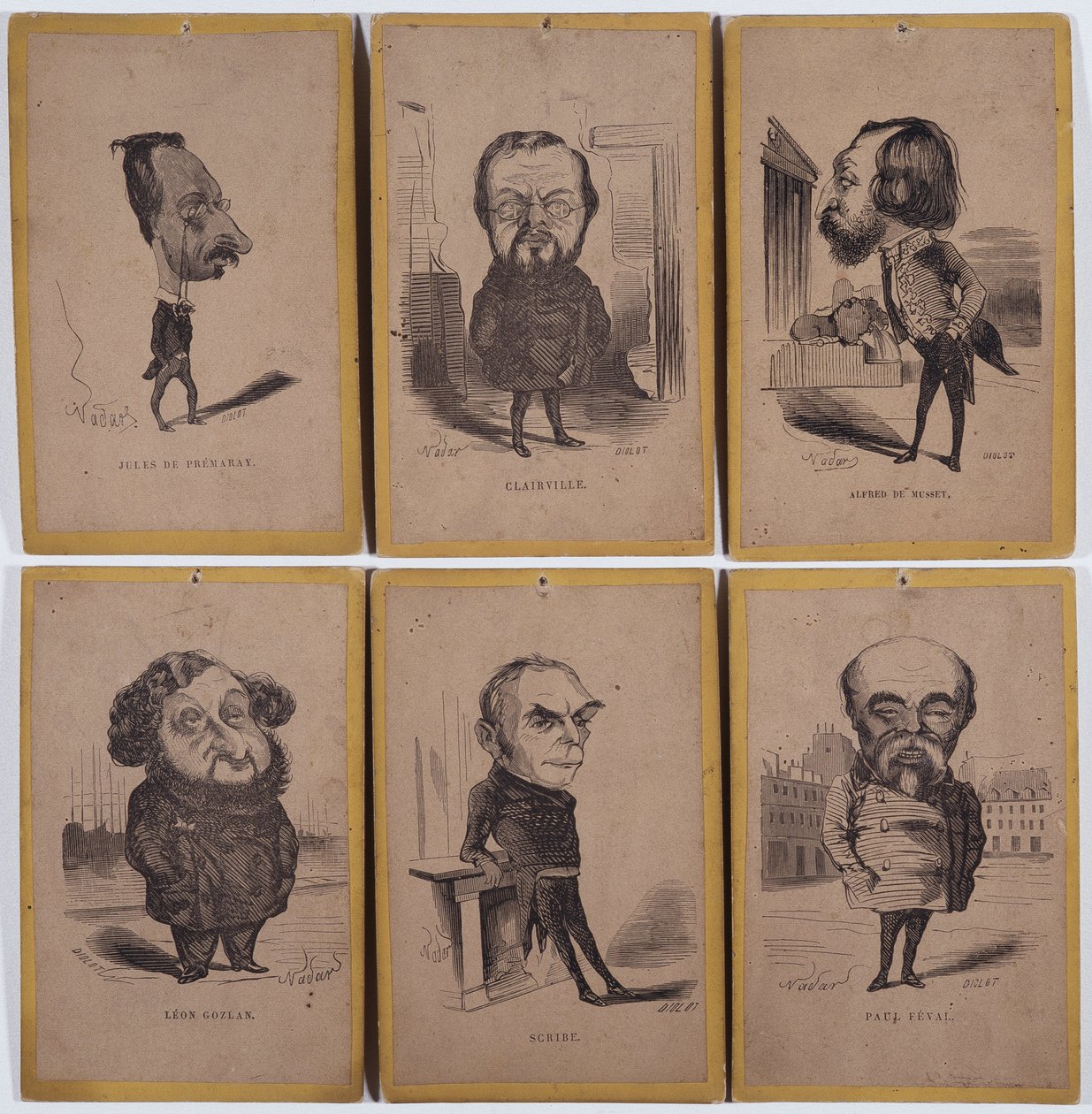 6 Ritratti-caricatura: Jules de Premaray (Jules Martial Regnault da Nadar