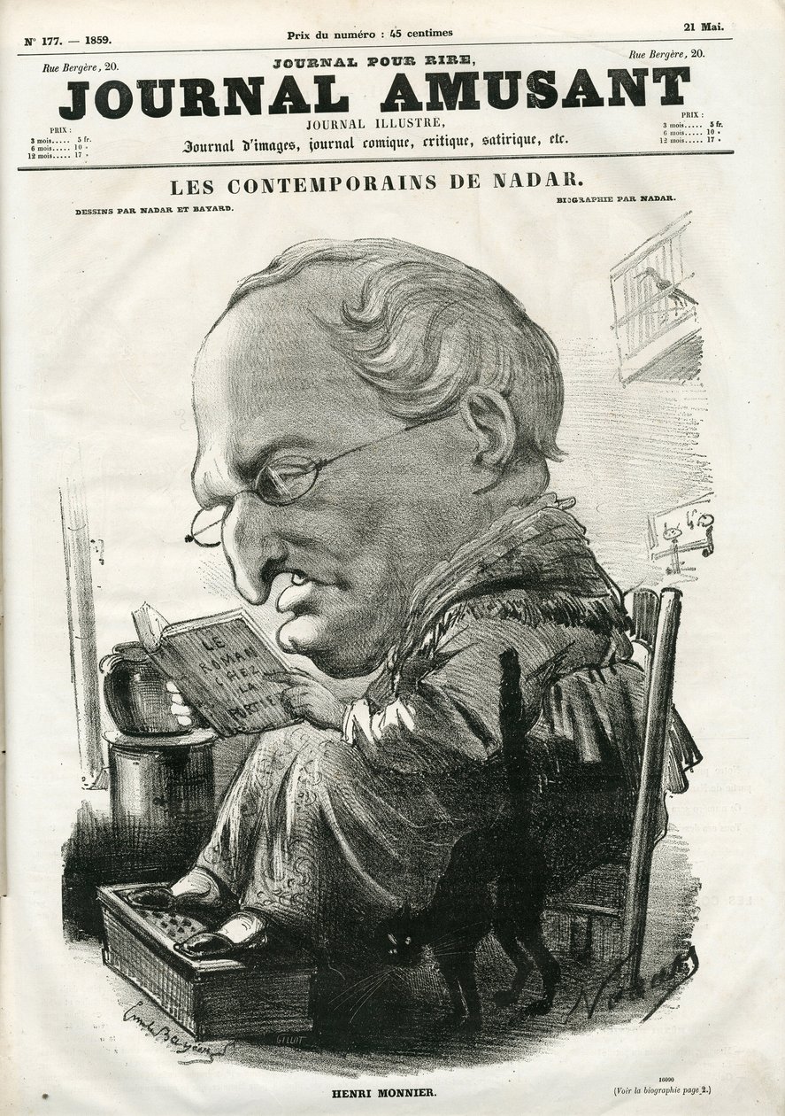 Copertina di Le Journal Amusant, 05 maggio 1859 da Nadar