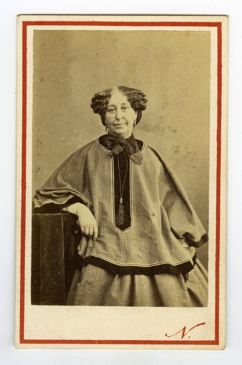 Ritratto della scrittrice George Sand (Aurore Dupin), Baronessa Dudevant da Nadar