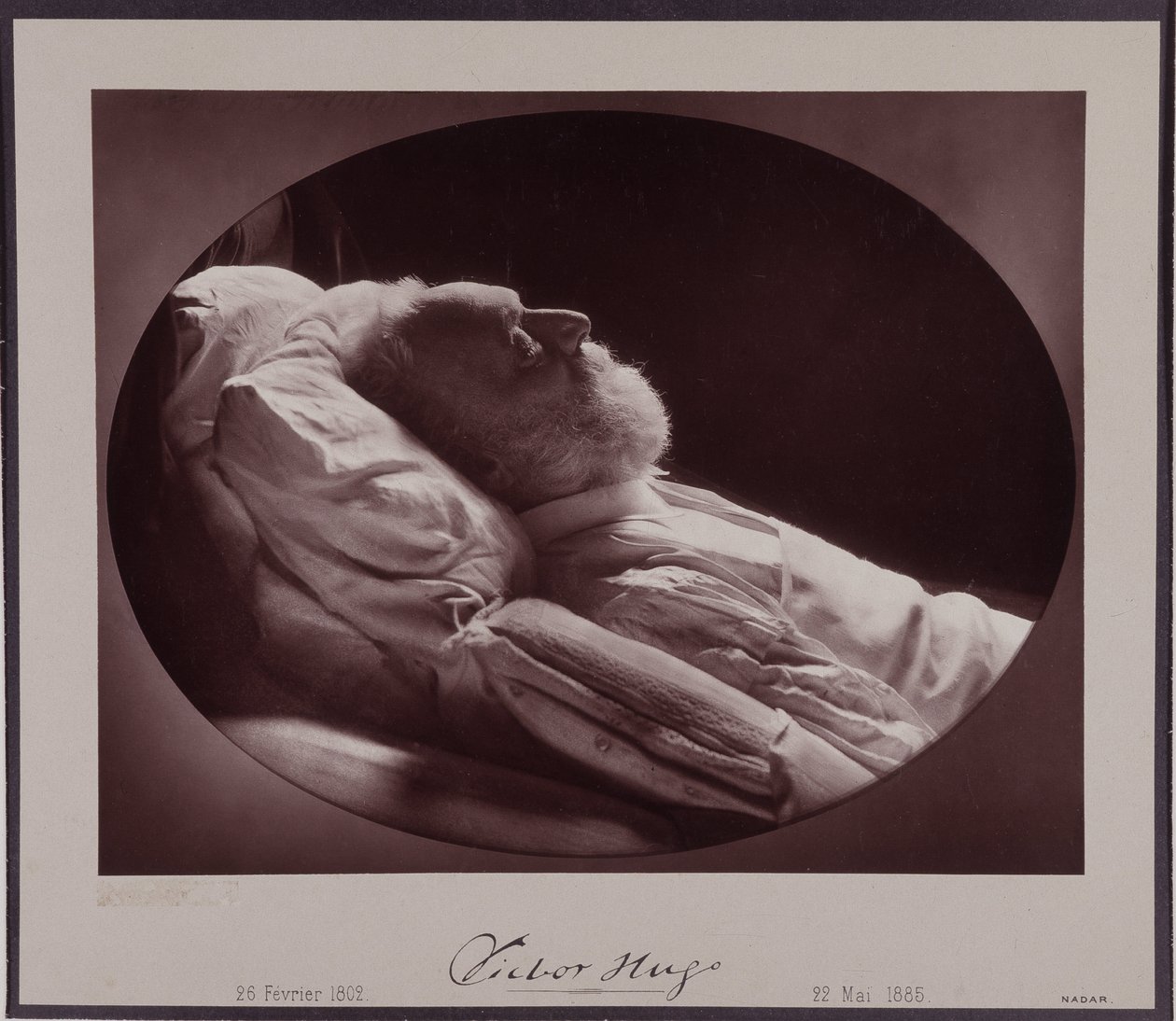 Victor Hugo sul letto di morte, 22 maggio da Nadar