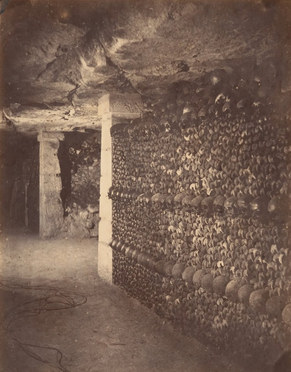 Catacombe, Parigi, aprile 1862 da Nadar