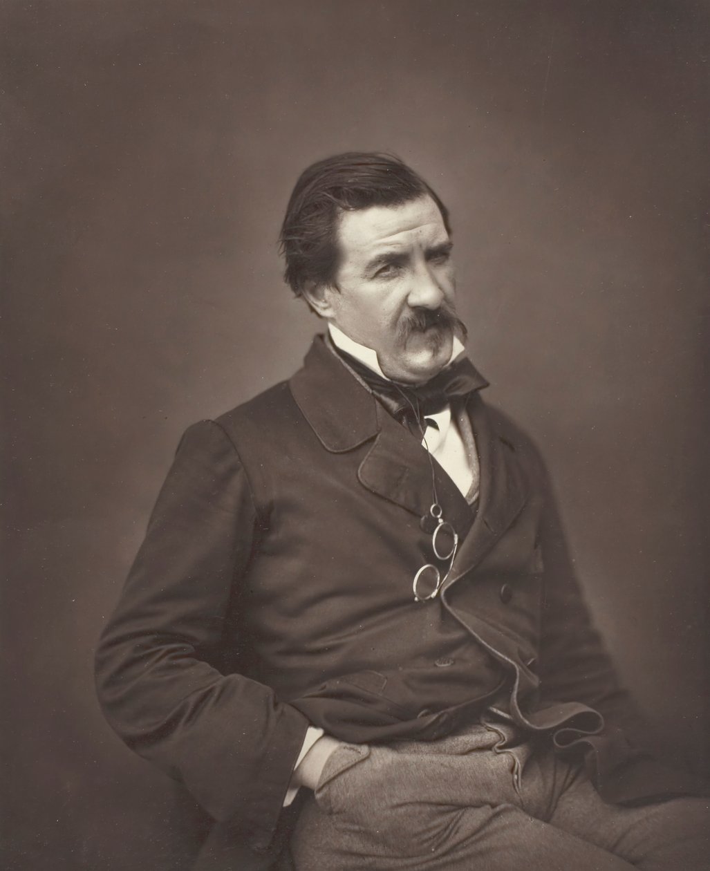 Champfleury nato Jules François Felix Fleury-Husson, critico e romanziere francese, 1821-1889, c. 1855 da Nadar