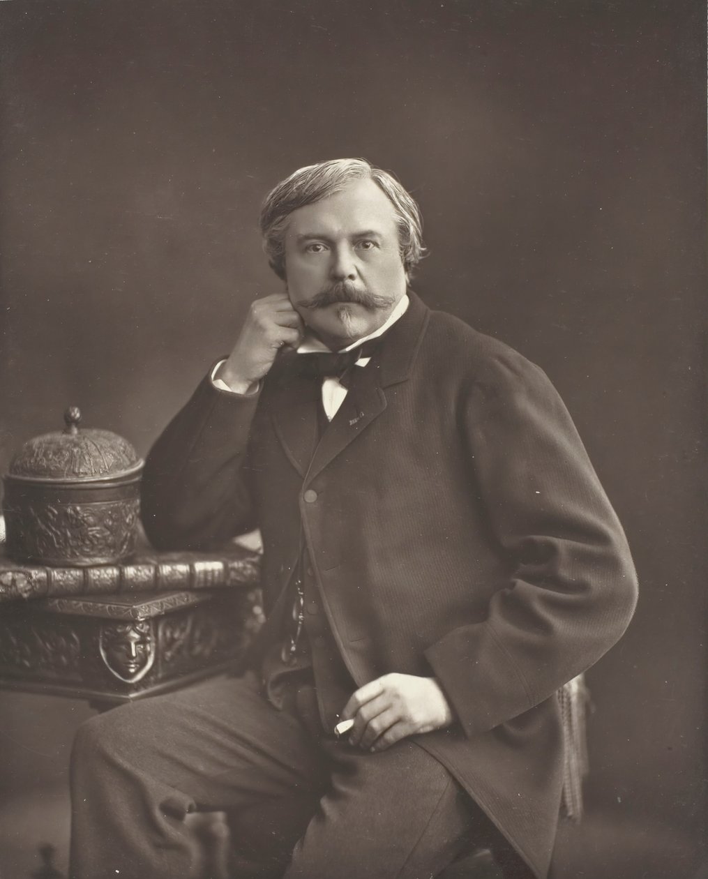 Edmond de Goncourt scrittore e critico francese, 1822-1896, c. 1853-76 da Nadar