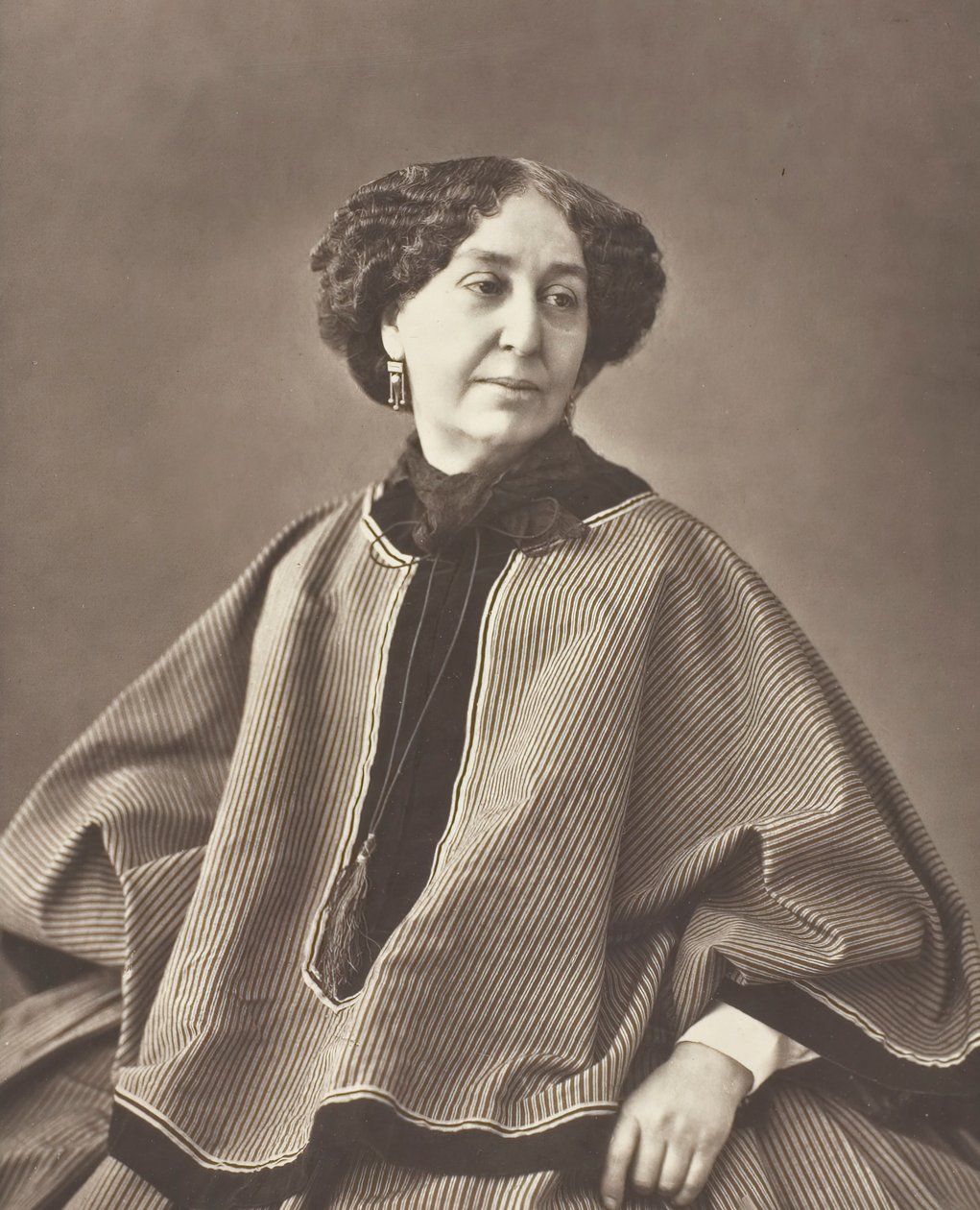 Georges Sand nata Amantine Lucile Aurore Dupin, romanziera francese, 1804-1876 da Nadar