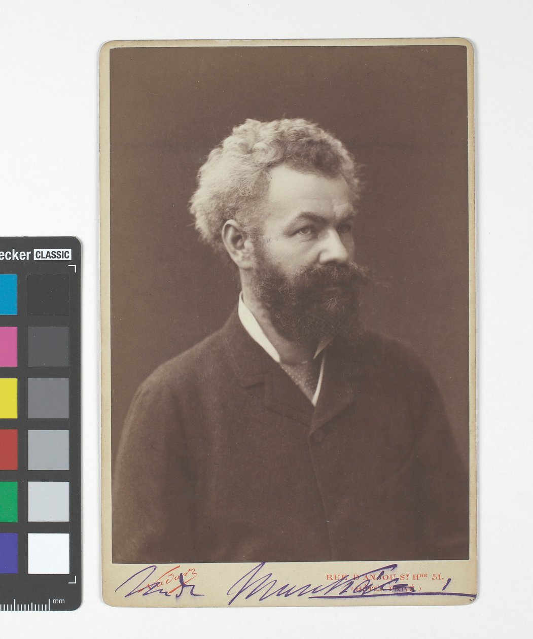 Mihály von Munkácsy (vero nome: Michael Leo Lieb, 1844-1900), pittore (firmato) da Nadar