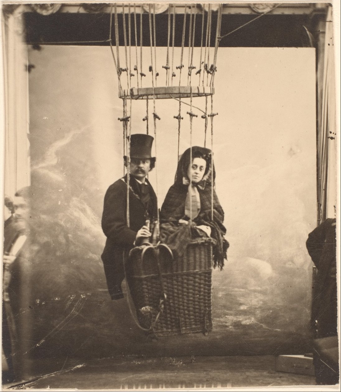 [Nadar con sua moglie Ernestine in mongolfiera] da Nadar